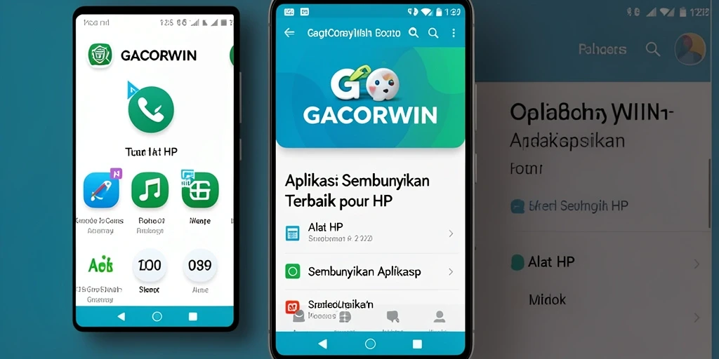 Tampilan antarmuka GACORWIN yang intuitif untuk menyembunyikan aplikasi.