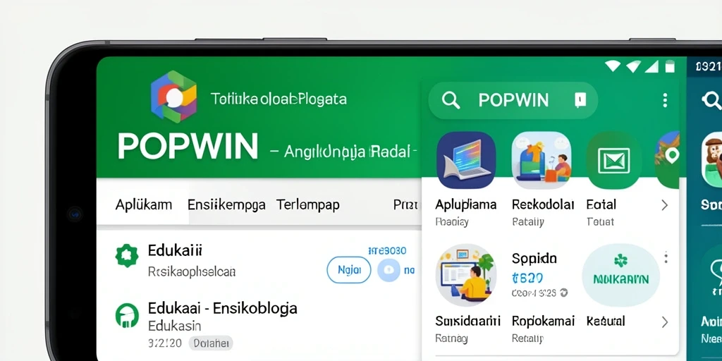 Antarmuka sederhana dan informatif dari aplikasi POPWIN.